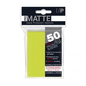 Ultra Pro - 50ct Pro-Matte Bright Yellow Standard Deck Protectors